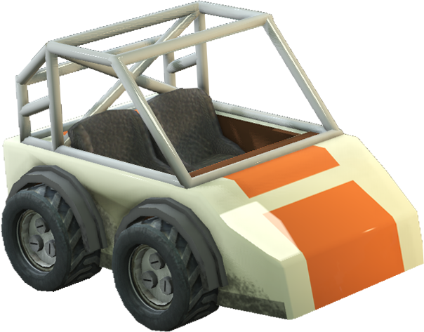 Image of the car from the video game Radio Viscera